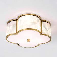 Diy dollar tree crystal basket flush mount ceiling light. K9 Crystal Clover Ceiling Mount Traditional 4 Lights Gold Flush Mount Lighting Fixture Takeluckhome Com