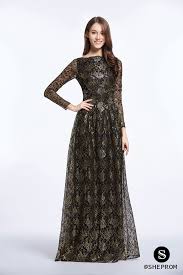 Black And Gold Long Sleeve Prom Dress Vintage Black And Gold Long Sleeve Formal Gown Long Sleeve Formal Gowns Evening Dresses Vintage Red Evening Gowns