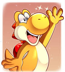 Mario kart 8 deluxe for the nintendo switch is a great cartoon game for children and kids. Yellow Yoshi Yoshi Mario Fan Art Mario Art