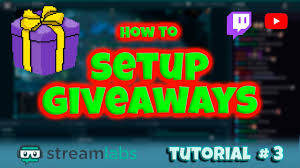 Place to post giveaways/sweepstakes/contests, either personal or links to other websites doing similar. How To Set Up Giveaways For Youtube And Twitch Streamlabs Tutorial 3 Giveaways Youtube