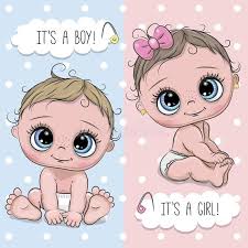 Illustration About Baby Shower Greeting Card With Cartoon Babies Boy And Girl Illustration Of Card Baby Drawing Baby Shower Greeting Cards Baby Boy Scrapbook