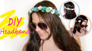 Mold and gently bend each piece into a half circle. Easy Floral Crown Headband Tutorial Youtube