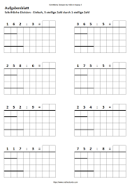 Kostenlose arbeitsblätter und unterrichtsmaterial zum thema division für lehrer in der grundschule. Schriftlich Teilen Ohne Rest Matheaufgaben Klasse 4 Mathefritz