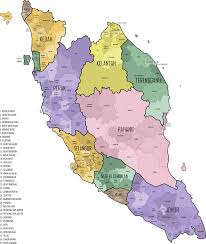 Peninsular malaysia shares a land and maritime border with thailand and maritime borders with singapore, vietnam, and indonesia. Malaysian Parliament Constituencies 2015 Peninsular Malaysia Openclipart