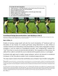 Jack nicklaus had the perfect blend of both, and that's why his swing, or the philosophy that produced it, should be taught today to professionals and amateurs. Pdf Functional Swing Deconstruction Jack Nicklaus Part 2 Ben Allen Jr Academia Edu