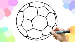 De traditionele voetbal is opgebouwd uit twee vormen, vijfhoeken en zeshoeken. Leer Een Voetbal Tekenen Simpel Youtube