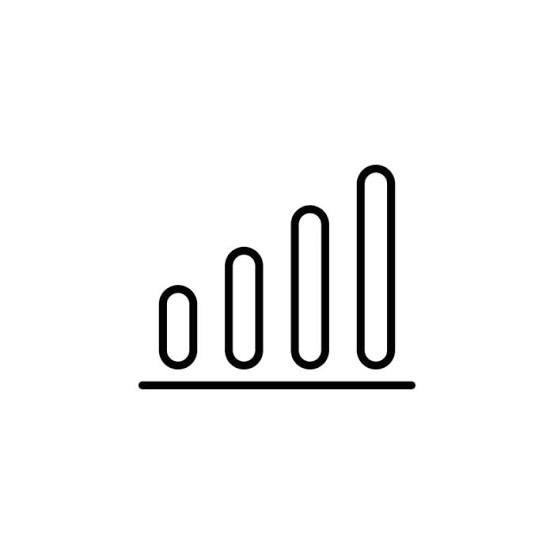 contorno sencillo señal barras nivel indicador conexión gráfico icono 78706352 Vector en Vecteezy