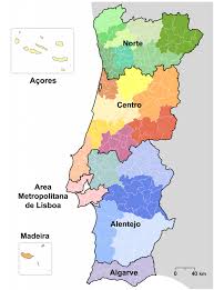 Mapa político de portugal ilustra los países limítrofes con las fronteras internacionales, 18 distritos linderos con sus capitales y el capital. Mapa De Portugal Turismo Geografia Divisoes Politicas E Mais