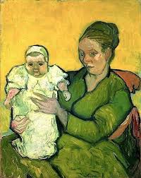 Vincent Willem Van Gogh Dutch 1853 1890 Portrait Of Madame Augustine Roulin And Baby Marcelle Artist Van Gogh Van Gogh Art Vincent Van Gogh Paintings