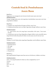 Beberapa dari indikator terbuat dari bahan alami untuk dapat mendeteksi sifat asam basa suatu zat, pada umumnya digunakan indikator didalam sebuah bentuk larutan, sebab dengan. Vggvhvjjbhjk Vkgiuhu