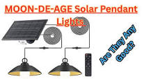 MOON DE AGE Solar Pendant Lights On The OffGrid Property..Will They Light  Up The Mountain?