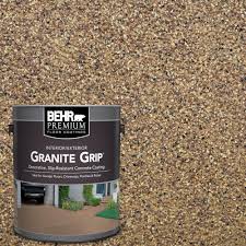 Behr Premium 1 Gal Gg 13 Pebble Sunstone Decorative Interior Exterior Concrete Floor Coating Patios Concrete Floor Coatings Concrete Porch Concrete Flo