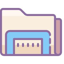 Many users like to customize everything for themselves and radically change the appearance of the operating system. Files Icons In Cute Color Style For Graphic Design And User Interfaces Iphone Photo App Iphone Icon Cute App