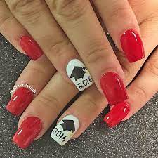 36 Graduation Nails Designs To Recreate For Your Big Day Graduation Nail Designs Graduation Nails Graduation Nail Art