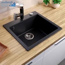 Die küchenspüle ist ein unersetzlicher bestandteil jeder küche. Lindbergh Granitspule Schwarz Col11 Inkl Real De