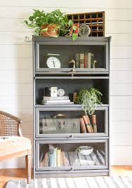 Painted Vintage Barrister Style Bookcase Bookcase Decor Bookcase Makeover Barrister Bookcase