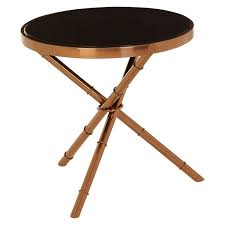 See more ideas about bamboo table, bamboo, bamboo diy. Alvaro Bamboo Inspired Rose Gold Finish Metal Base Side Table Fusion Furniture Store