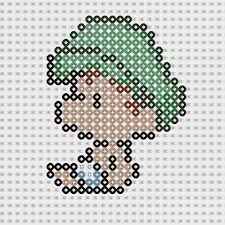 Plantilla Hama Luigi Bebe Mario Bros Www Tuburbuja Es Perler Bead Art Pixel Beads Perler Bead Templates