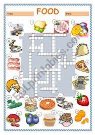 Themed crossword puzzles with a human touch. Food Crossword Puzzle Esl Worksheet By Limetree22