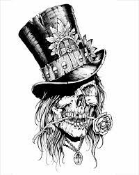 Top Hat 2 Jpg 1196 1500 Skull Tattoo Design Skulls Drawing Skull Tattoos