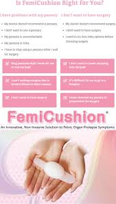 Is Femicushion Right For You Those Who Suffer From Painful Pelvic Organ Prolapse Sympto Pelvic Organ Prolapse Pelvic Organ Prolapse Symptoms Bladder Prolapse