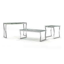 Maybe you would like to learn more about one of these? Furniture Of America Syann Glass Top 3 Piece Coffee Table Set In Chrome Idf 4405 3pc
