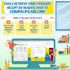 Cebu Pacific Air A Twitteren Haven T Received Your Itinerary Receipt Yet Follow These Easy Steps Cebhowto Http T Co Msmiln8qjj