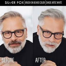 Silver Fox Brush On Beard Color 30 Applications Arctic White