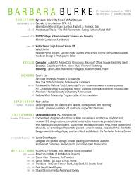 resume + sample page by barbara burke