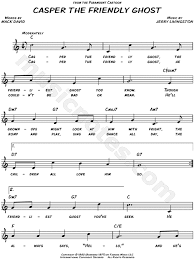 Em7 f(add2) d7 g7 charles: Casper The Friendly Ghost From Casper The Friendly Ghost Sheet Music Leadsheet In C Major Download Print Casper The Friendly Ghost Friendly Ghost Best Ghost Stories