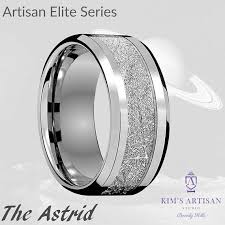 Mens Meteorite Wedding Band Masculine 10mm Tungsten Wedding Meteorite Wedding Band Tungsten Wedding Wedding Bands