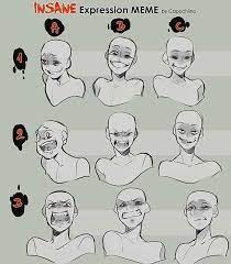 Learn How To Draw On Instagram Credit Capochiino Title Insane Expression Mem Face Drawing Reference Drawing Face Expressions Drawing Expressions You're only limited by your imagination. face drawing reference drawing face