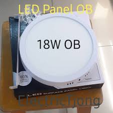 Lampu downlight panel led 12w/15w/18w bulat inbow. Lampu Led Panel 18 Watt Bulat Ob Cahaya Putih Merk Fullux Downlight Led 18w Ob Shopee Indonesia