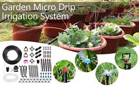 In case, you can't push it down, the soil in your garden is dry. Amazon Com Bearbro Garden Irrigation System 130ft 40m Drip Irrigation Automatic Micro Irrigation Kits 1 4 Blank Distribution Tubing Hose Adjustable Nozzle Great For Garden Greenhouse Flower Bed Patio Lawn Home Improvement