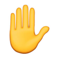 Raised Hand Emoji U 270b U E012 Hand Emoji Raised Hands Emoji Emoji