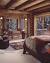 Romantic Log Cabin Bedroom