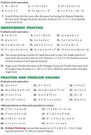 Parentheses, exponents, multiplication and division, addition and subtraction. Homework Order Of Operations