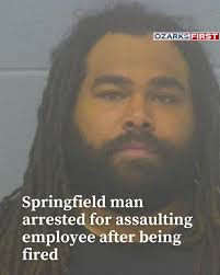 A man is accused of assaulting an employee and damaging the property of a  business in Springfield