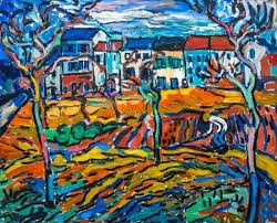 Maurice De Vlaminck 1876 1958 Houses At Chatou Ca 1905 Maurice De Vlaminck Les Arts Comment Peindre