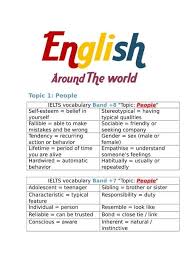Ielts Vocabulary Ielts Good Vocabulary Words English Vocabulary Words