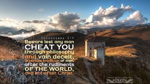 colossians 2:20-23, the commandments and doctrines of men ...