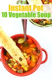 Instant Pot 10 Vegetable Soup 365 Days Of Slow Cooking And Pressure Cooking Recipe Pressure Cooking Vegetable Soup Instant Pot Recipes