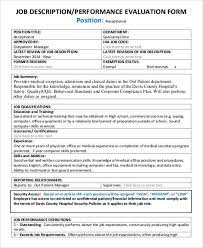 Some self evaluation templates are structured in the form of an organizational chart, which the employee can use to highlight his skills 1. Free 10 Sample Job Evaluation Forms In Ms Word Pdf