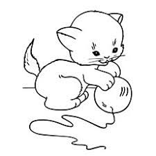 Kitty and yarn animal sf80f. Top 25 Free Printable Coloring Pages Of Animals Online