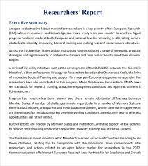 In preparing this summary, we have attempted to summarize the key findings and knowledge gaps identified in the six scientific review papers and, where appropriate, the relevant who recommendations. Free 7 Sample Research Reports In Pdf