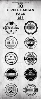 Orange and white podcast logo. Badges Pack Typography Graphics Designs Templates