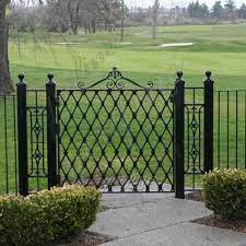Our metal garden gates are lightweight and easy to install with full instructions provided, we stock double driveway or single pedestrian gates in a range of different sizes and designs, to compliment all types and styles of properties. Cheap Simple Metal Wrought Iron Garden Gate And Fence Designs For Sale You Fine Sculpture