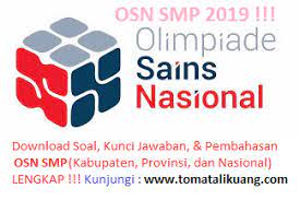 Pembahasan soal osn ipa smp 2019 tingkat kabupaten. Soal Pembahasan Osk Osp Osn Ipa Smp Tahun 2019