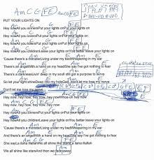 Put Your Lights On Santana Guitar Chord Chart Guitar Songs Music Guitar Santana Guitar