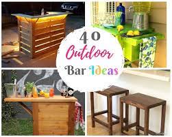 All of these diy outdoor bar ideas are stunning and amazing. 40 Diy Outdoor Bar Ideas Inexpensive Bar Setting And Table Ideas